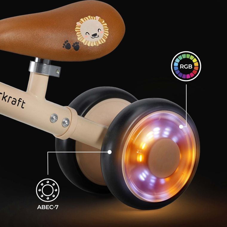 Kinderkraft, Cutie Flash, rowerek biegowy, Beige