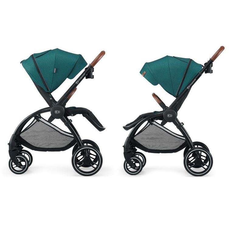 Kinderkraft, Evolution Cocoon, wózek wielofunkcyjny 2w1, Midnight Green