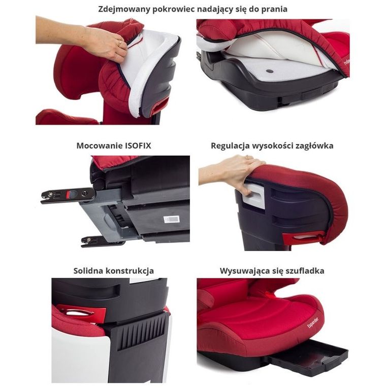 Kinderkraft, Expander, fotelik samochodowy, 15-36 kg, czarny