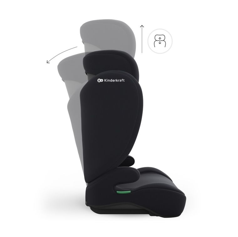 Kinderkraft, I-Spark 2 Plus, i-Size, fotelik samochodowy, black, 100-150 cm