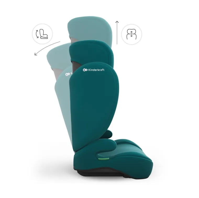 Kinderkraft, I-Spark 2 Plus, i-Size, fotelik samochodowy, green, 100-150 cm