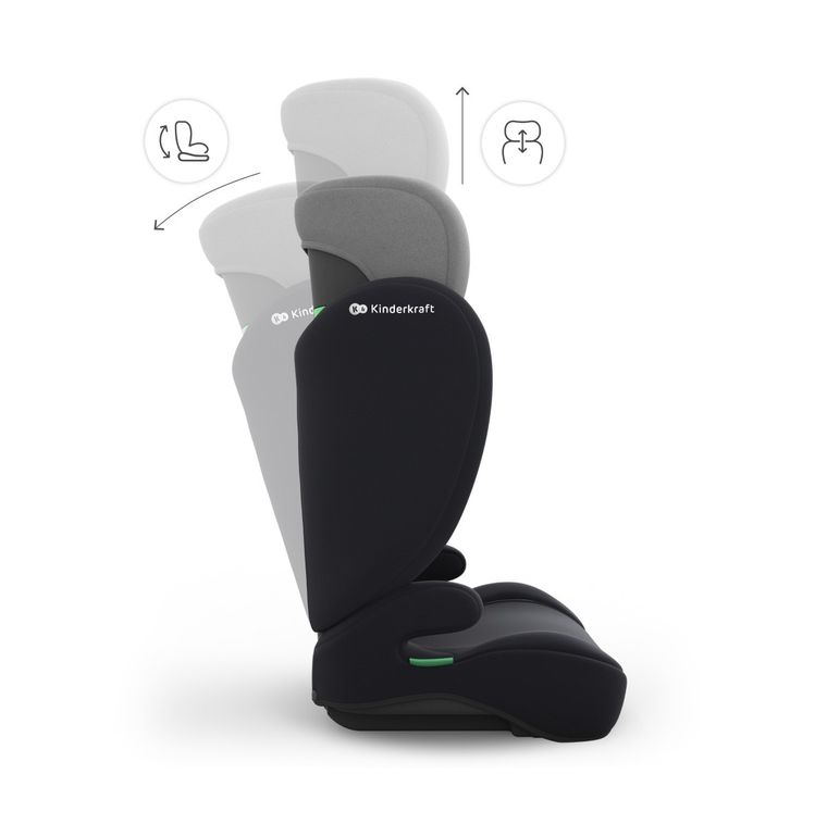Kinderkraft, I-Spark 2 Plus, i-Size, fotelik samochodowy, grey, 100-150 cm