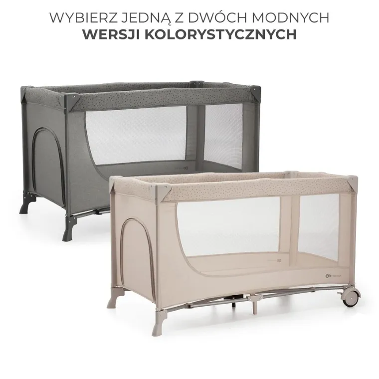 Kinderkraft, Joy 2, łóżeczko turystyczne, Beige