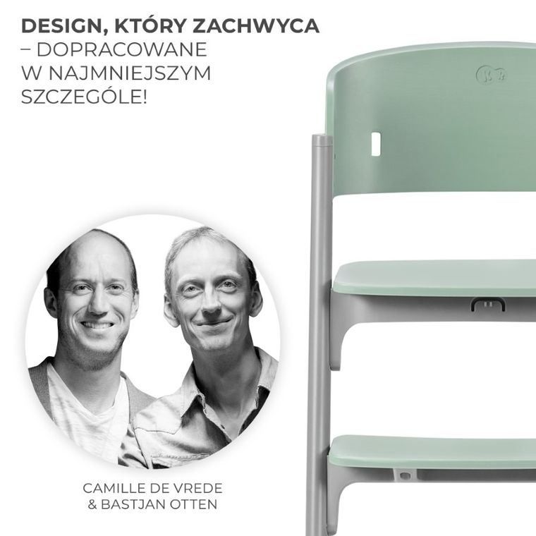 Kinderkraft, Livy, krzesełko do karmienia 3w1, olive green