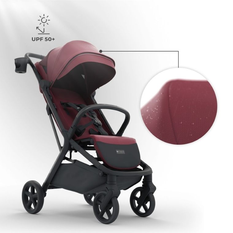 Kinderkraft, Nubi 3, wózek spacerowy, Dark Ruby