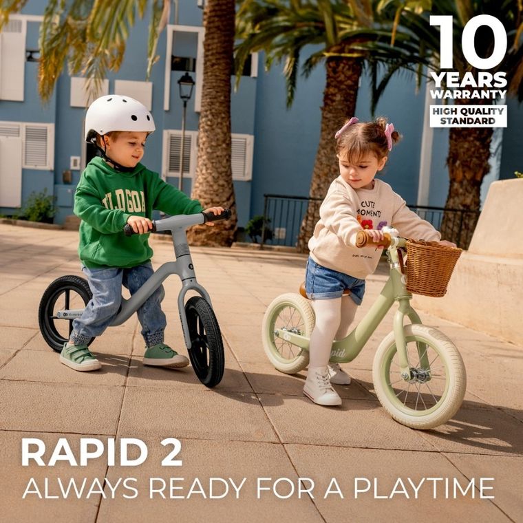 Kinderkraft, Rapid 2, rowerek biegowy, savannah green