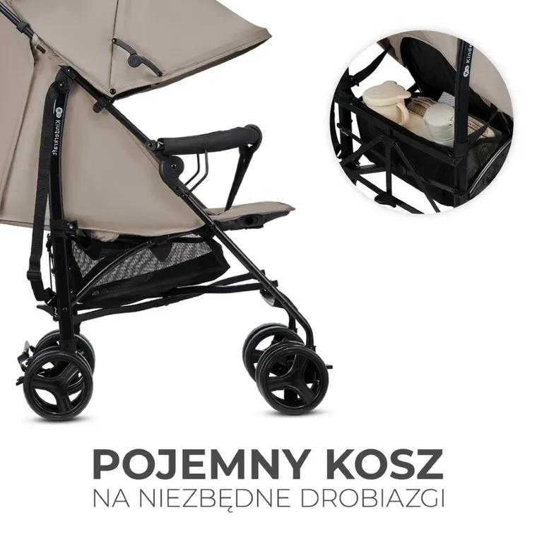 Kinderkraft, Tik, wózek spacerowy, stone beige