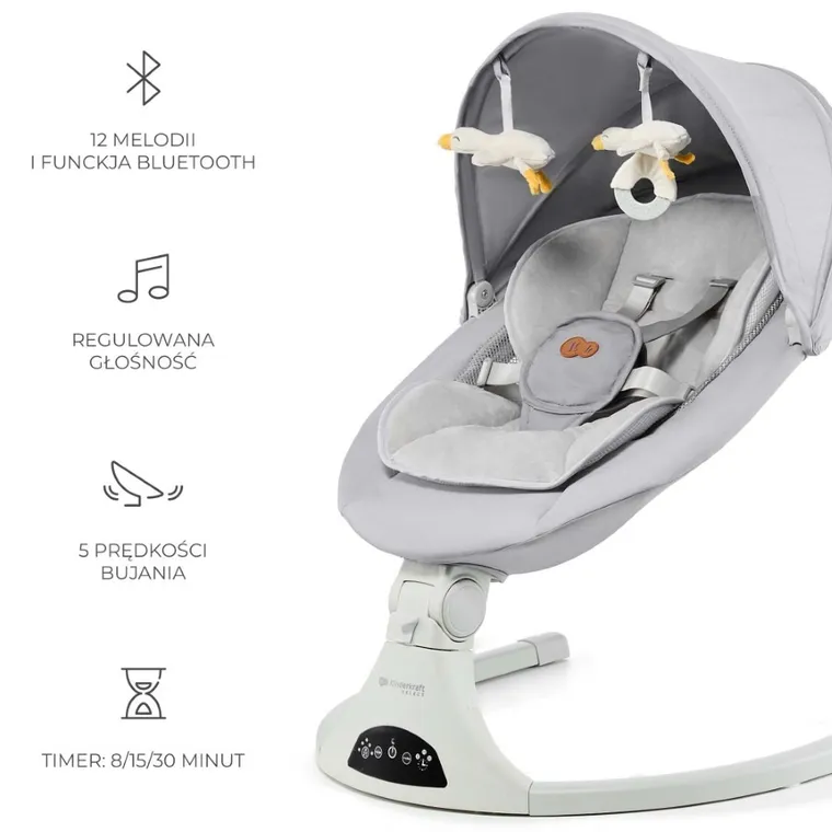 Kinderkraft, Tulsy, bujaczek elektryczny, grey