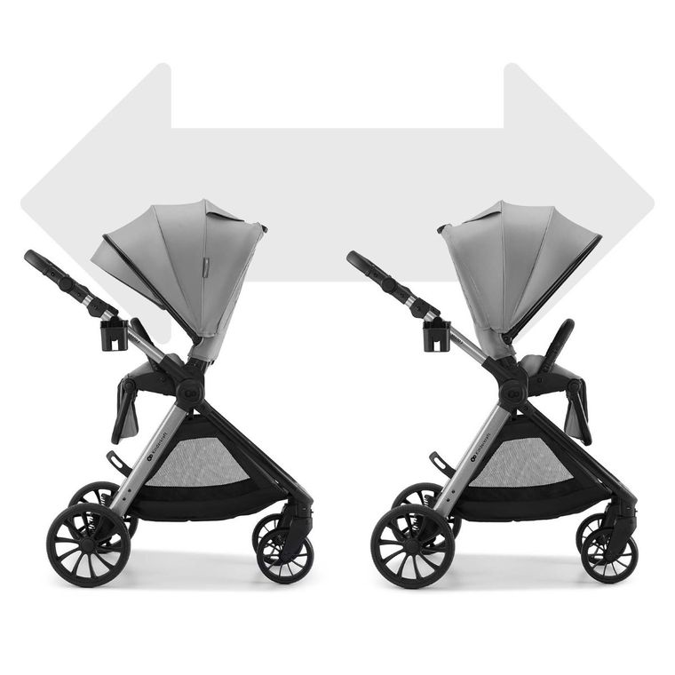 Kinderkraft, Vesto 2, wózek wielofunkcyjny 2w1, gray