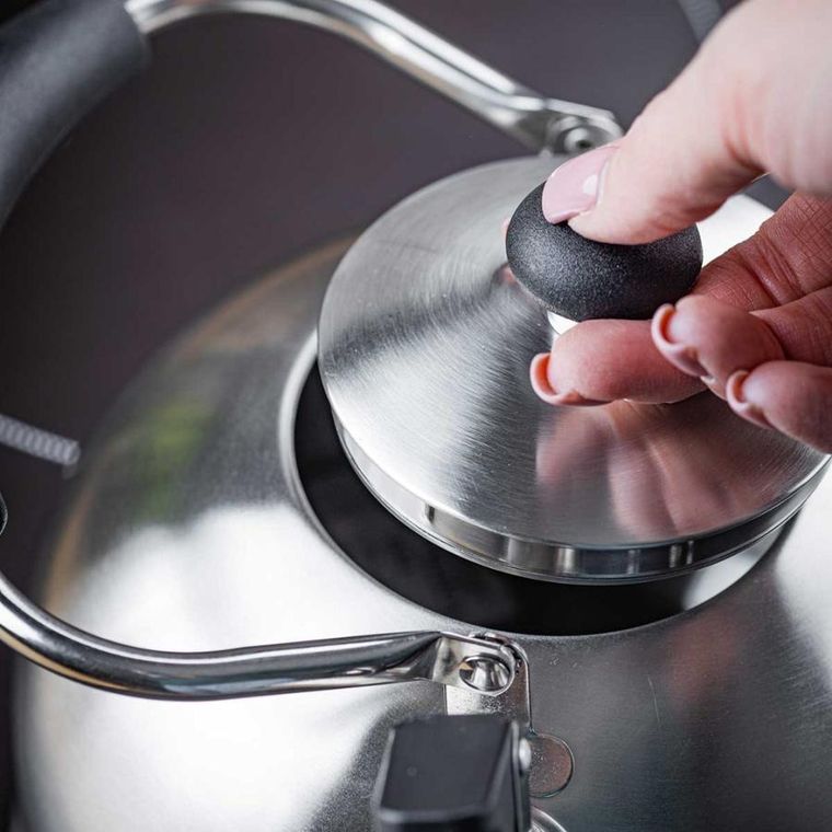 Kinghoff, czajnik z gwizdkiem, srebrny, 2,5l