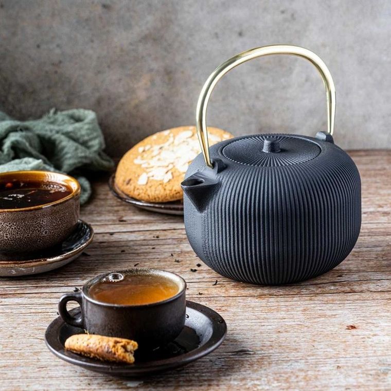 Kinghoff, zaparzacz żeliwny imbryk z filtrem, 1l