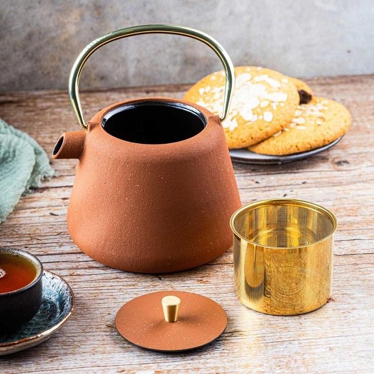 Kinghoff, zaparzacz żeliwny imbryk z filtrem, 1l