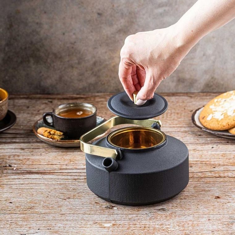 Kinghoff, zaparzacz żeliwny imbryk z filtrem, 1l