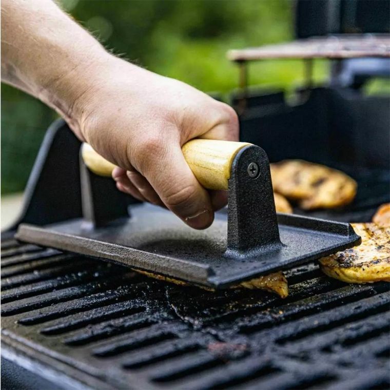 Kinghoff, żeliwna praska do burgerów i steków, KH-1758