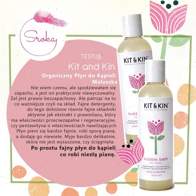 Kit and Kin, organiczny płyn do kąpieli maluszka, 250 ml