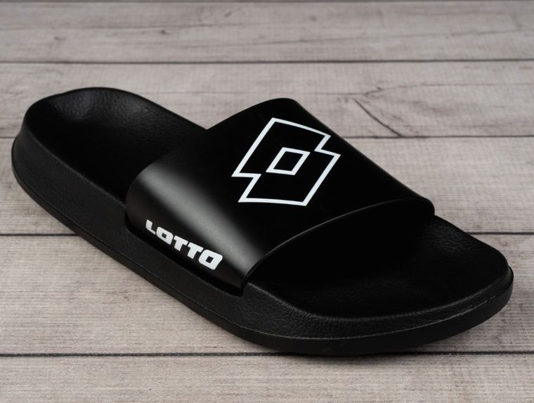 Klapki męskie, czarne, Lotto Lathi