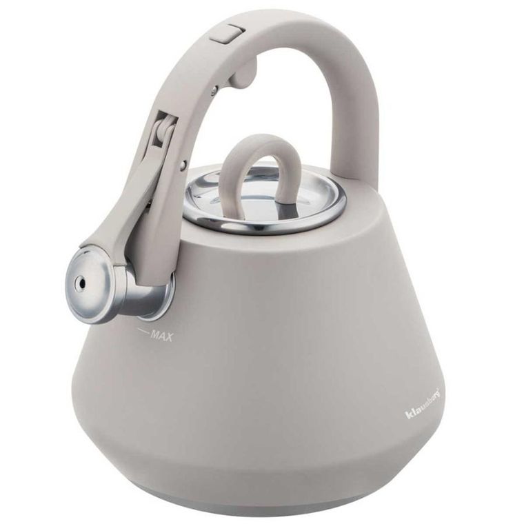 Klausberg, czajnik stalowy z gwizdkiem, szary, 2,5l, kb-7949