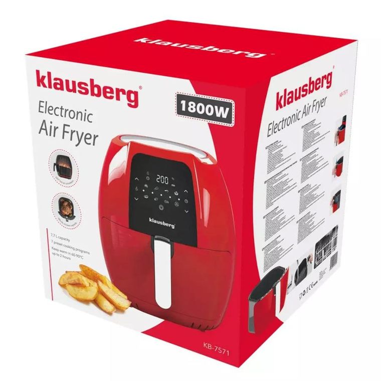 Klausberg, frytkownica beztłuszczowa, air fryer, 7,7l, KB-7571
