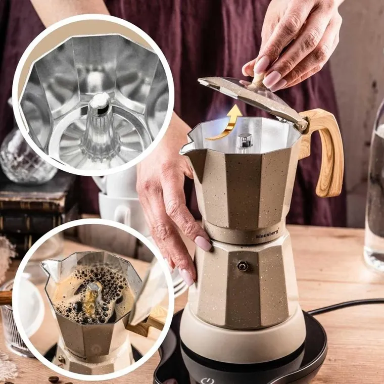 Klausberg, kawiarka elektryczna espresso, 500W, 300 ml, KB-7999