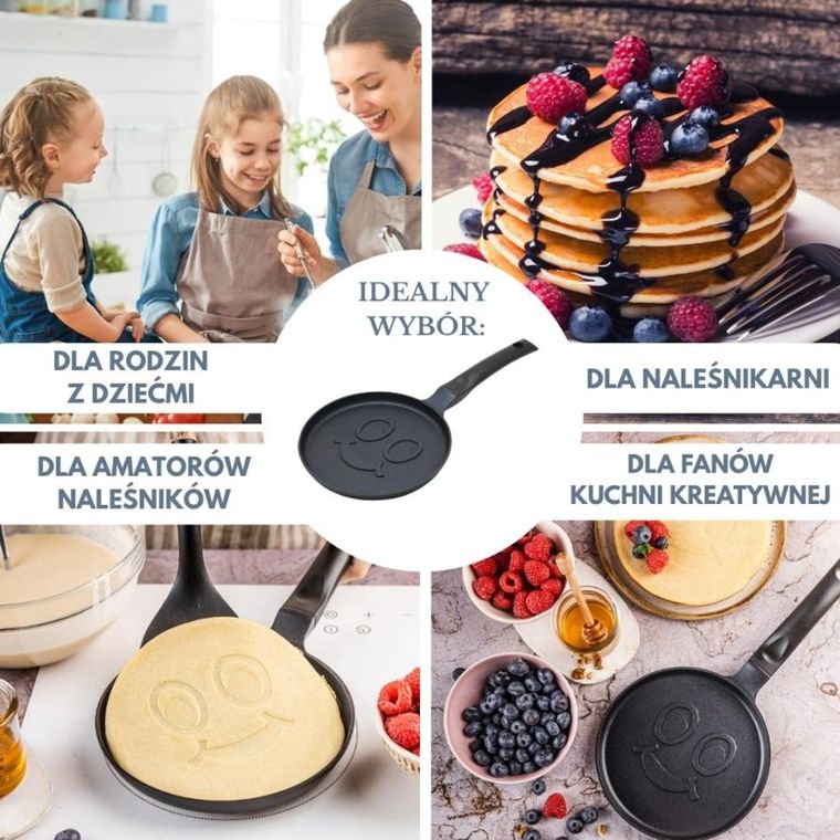 Klausberg, patelnia do uśmiechniętych naleśników, 18 cm, kb-7971