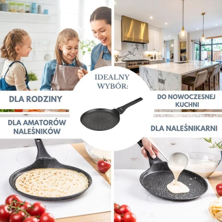 Klausberg, patelnia marmurkowa do naleśników, 24 cm, kb-7957