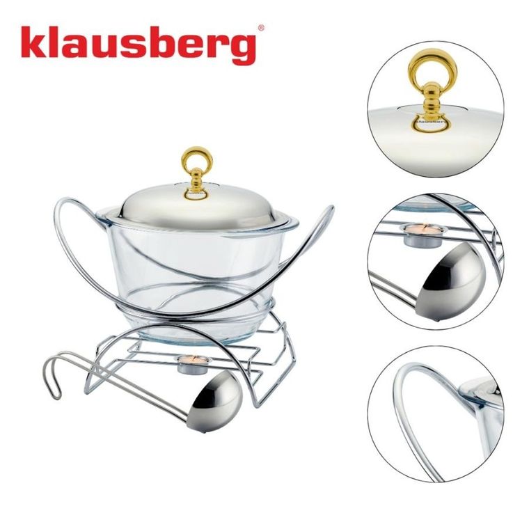 Klausberg, podgrzewacz żaroodporny, waza, 4l, KB-7920