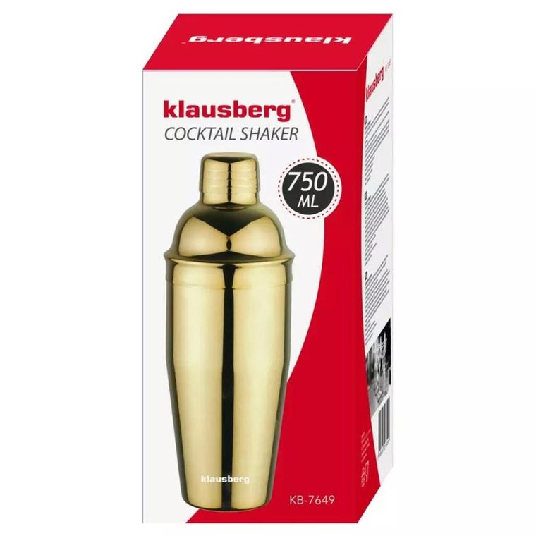 Klausberg, shaker barmański do koktajli, 750 ml, KB-7649