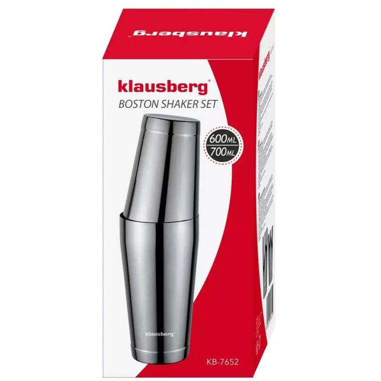 Klausberg, shaker bostoński do koktajli, 700 ml + 600 ml, KB-7652