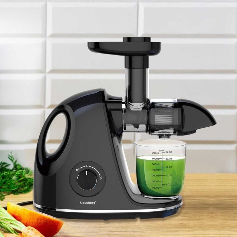 Klausberg, sokowirówka, wyciskarka wolnoobrotowa, czarna, KB-7861