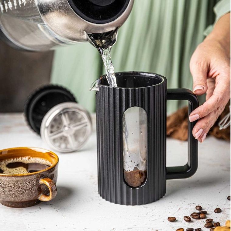 Klausberg, zaparzacz tłokowy do kawy/herbaty, czarny, 600 ml