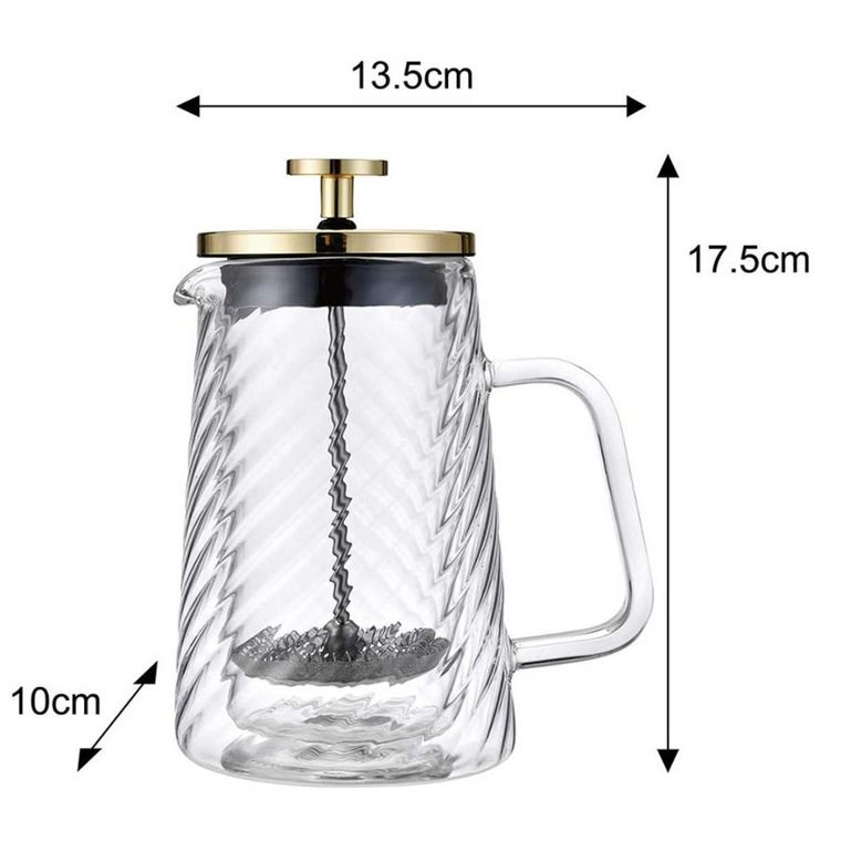 Klausberg, zaparzacz tłokowy do kawy/herbaty, termiczny, 350 ml