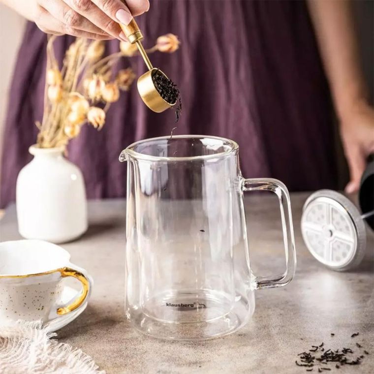 Klausberg, zaparzacz tłokowy do kawy/herbaty, termiczny, 600 ml