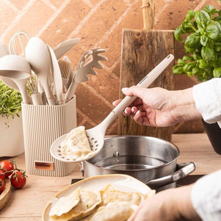 Klausberg, zestaw 12 silikonowych przyborów kuchennych w stojaku, kb-9012