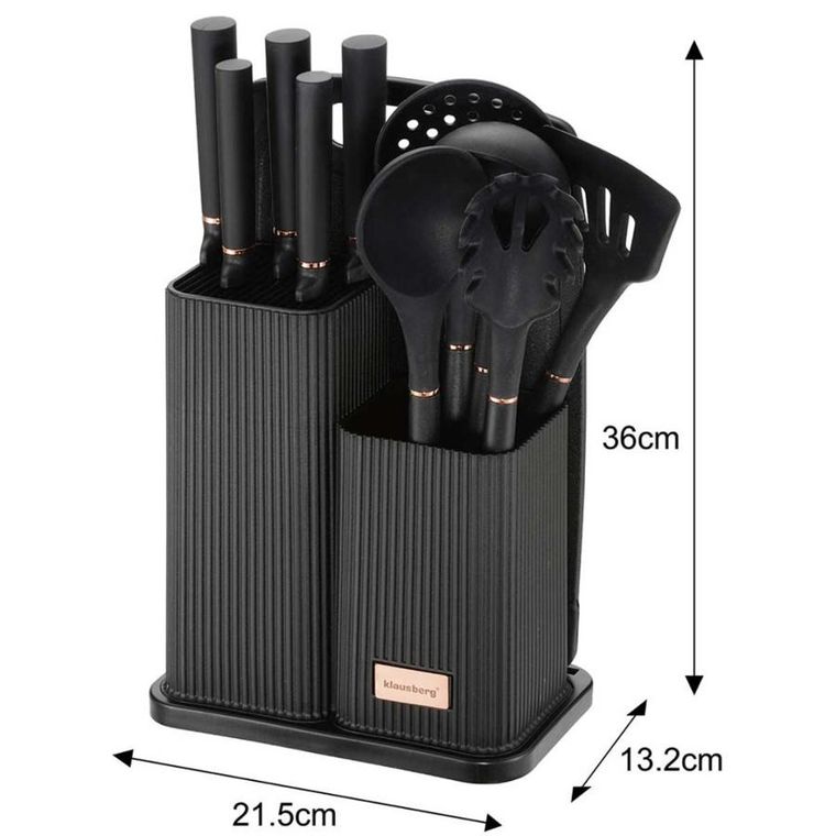 Klausberg, zestaw noży i przyborów kuchennych z deską