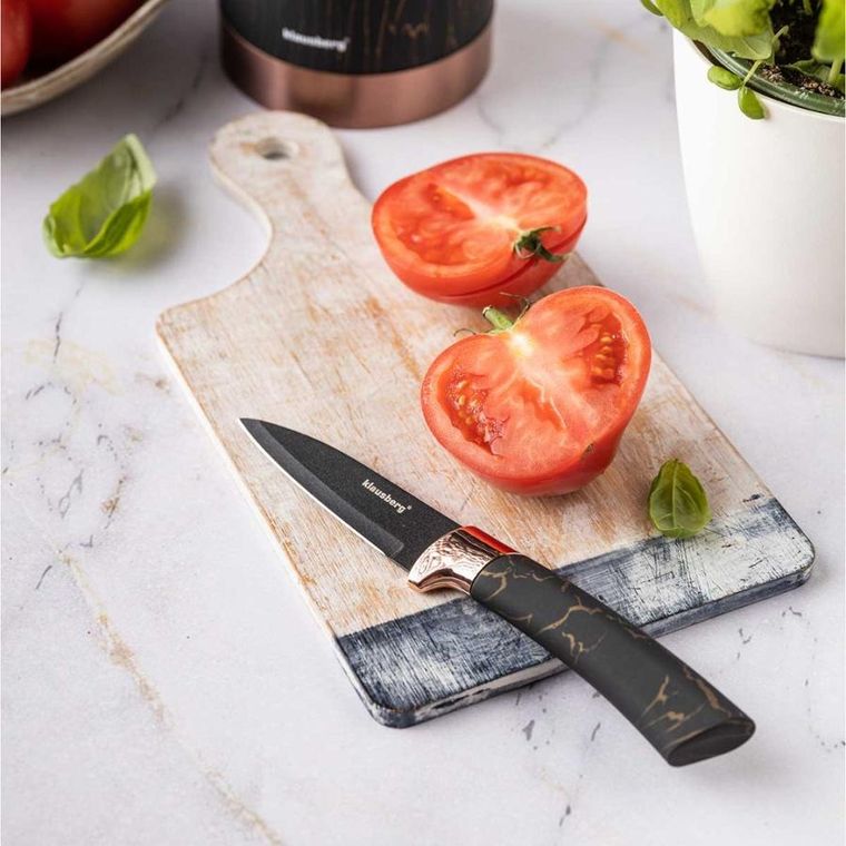 Klausberg, zestaw noży kuchennych na stojaku, 5 szt.