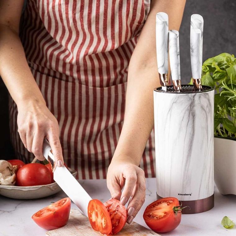 Klausberg, zestaw noży kuchennych na stojaku, 5 szt.