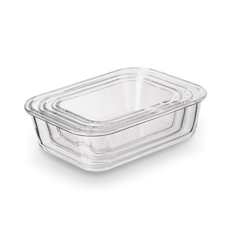 Könighoffer, Largo, szklany lunchbox, pojemnik na żywność, 3 szt.