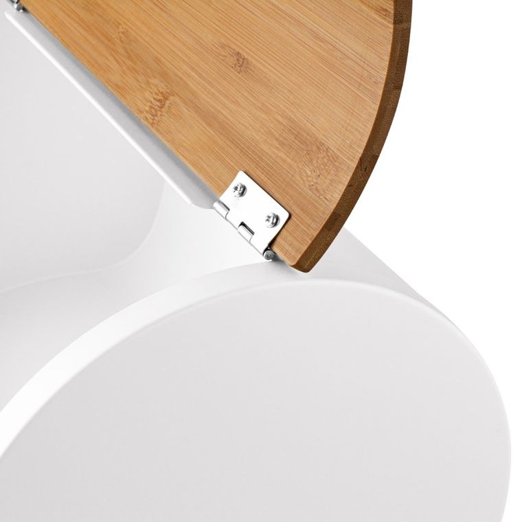 Könighoffer, Volano, chlebak metalowy z 3 pojemnikami, biały