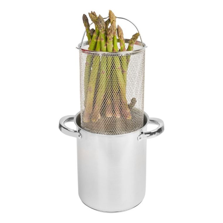 Könighoffer, wysoki garnek z sitkiem, indukcja, 4l, 16-21 cm