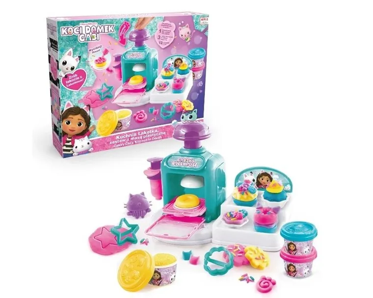 Koci Domek Gabi, Kuchnia Łakotka, zestaw z masą plastyczną