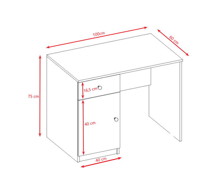 Kocot Kids, Babydreams, biurko, białe