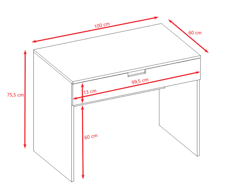 Kocot Kids, Tomi, biurko, białe