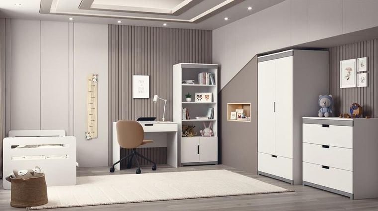 Kocot Kids, Tomi, łóżko, białe, 80-180 cm