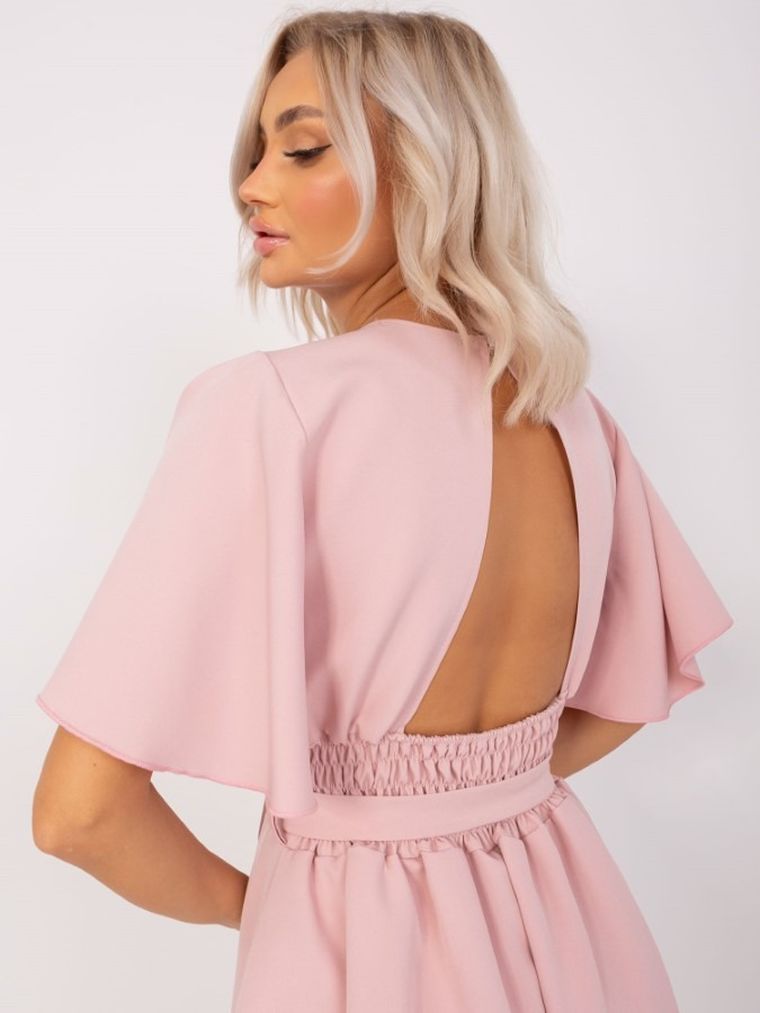 Kombinezon damski, różowy, Rue Paris