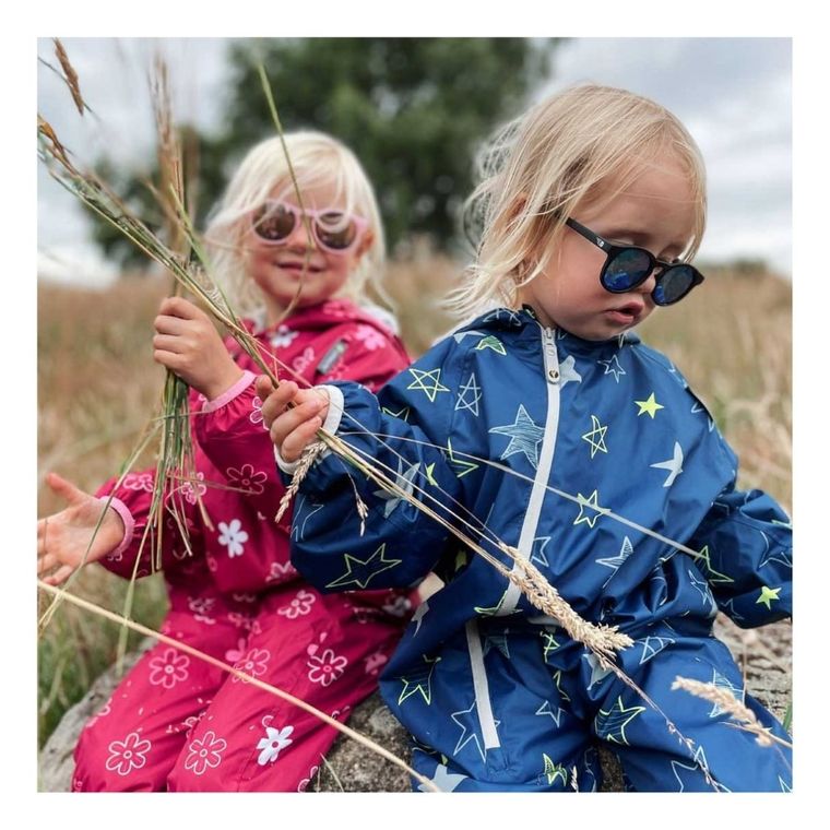 Kombinezon przeciwdeszczowy dziecięcy z kapturem, różowy, LittleLife