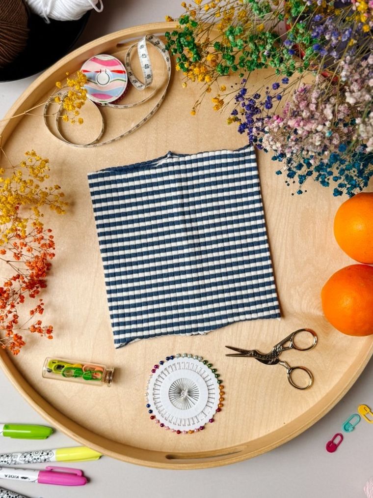 Komplet chłopięcy, Czapka, Komin, granatowo-biały, Iltom