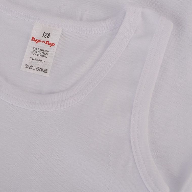 Komplet chłopięcy, Podkoszulek, Majtki slipki, biały, Tup Tup