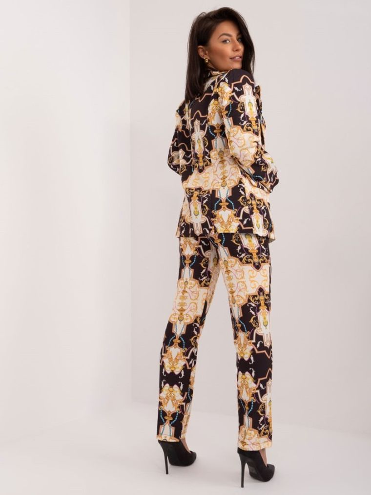 Komplet damski, Marynarka, Spodnie materiałowe, mix, Italy Moda