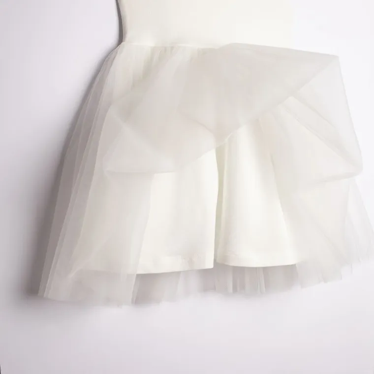 Komplet dziewczęcy, Sukienka, Bolerko, ecru, Nicol