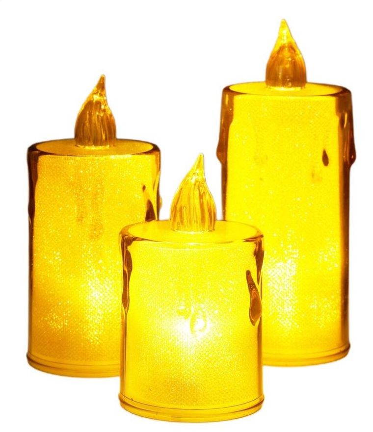 Koopman, świeca dekoracyjna LED, 8 cm